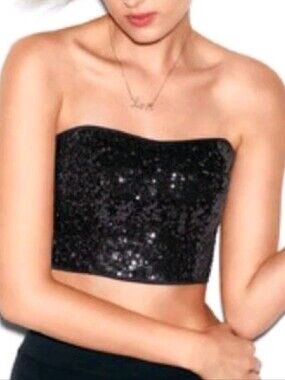 PINK Victoria's Secret Sequin Bustier M
